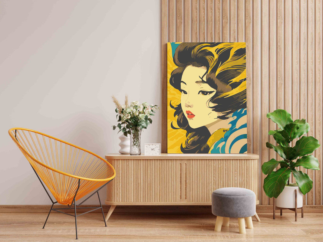 DIY Paint by numbers kit - Asian beauty Paint by Numbers Kit