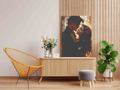 DIY Paint by numbers kit - Couple Hug Paint by Numbers Kit