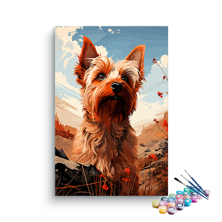 DIY Painting Kit -Hairy-dog Paint by Numbers Kit