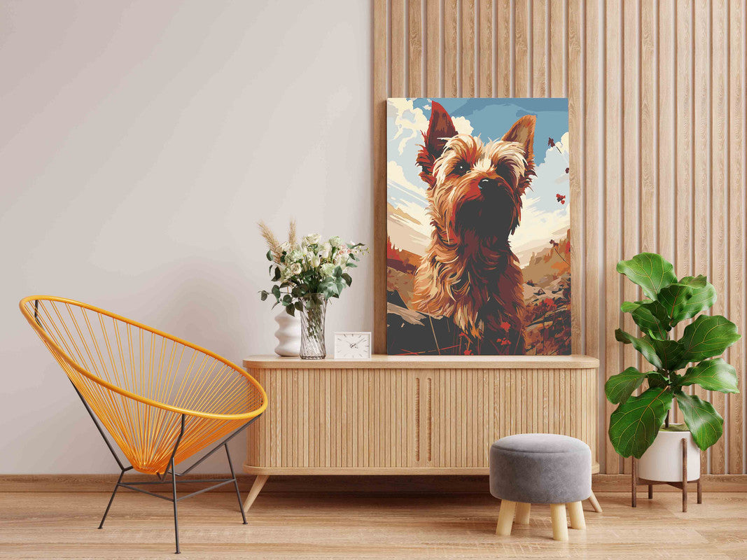 DIY Paint by numbers kit - Hairy-dog Paint by Numbers Kit