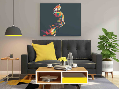 DIY Paint by numbers kit - Cat Abstract painting Paint by Numbers Kit