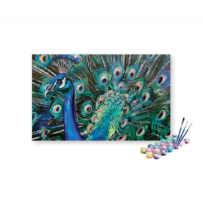 DIY Painting Kit -Majestic Peacock Paint by Numbers Kit