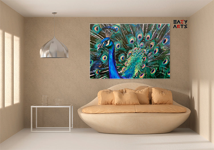 DIY Paint by numbers kit - Majestic Peacock Paint by Numbers Kit