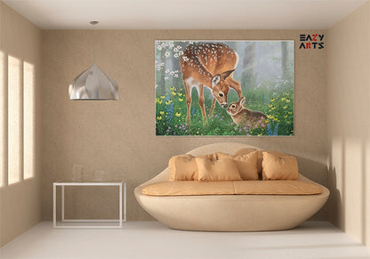 DIY Paint by numbers kit - Woodland Friends Paint by Numbers Kit