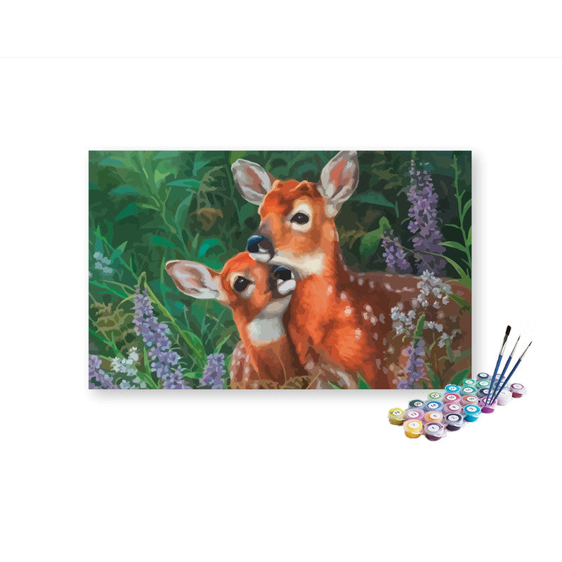 DIY Painting Kit -Fawn Affection Paint by Numbers Kit