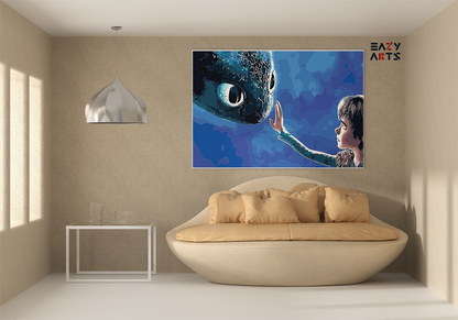 DIY Paint by numbers kit - How to Train Your Dragon Paint-by-Number Kit