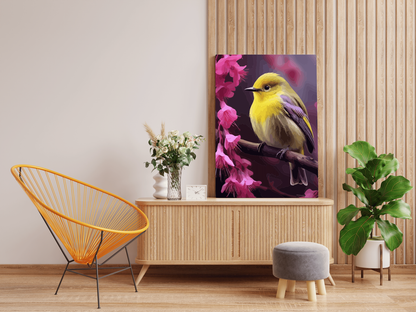 DIY Paint by numbers kit - Bright Bird and Blossoms Paint by Number Kit