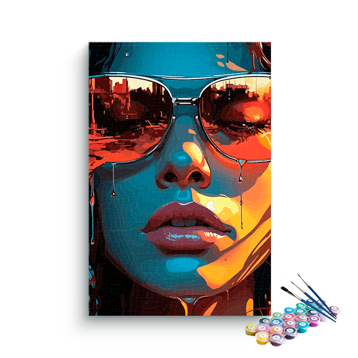DIY Painting Kit -Urban Reflection Paint by Number Kit