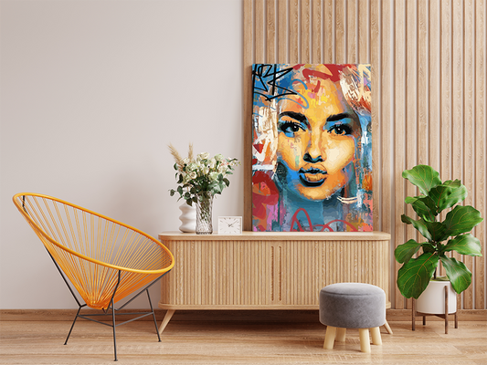 DIY Paint by numbers kit - Street Art Portrait Paint by Number Kit