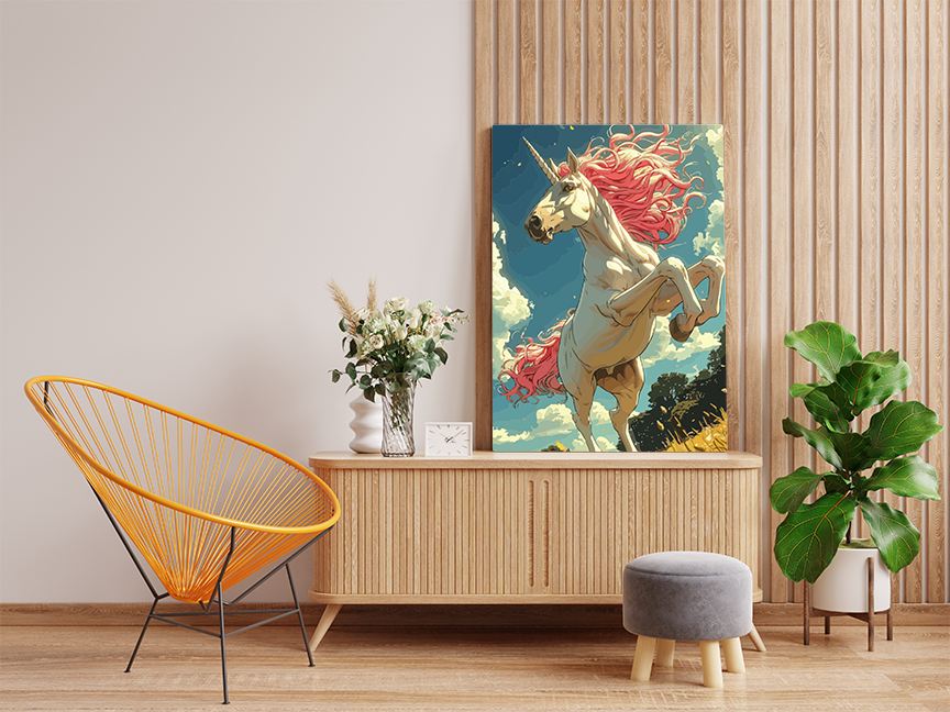 DIY Paint by numbers kit - Majestic Unicorn Paint by Number Kit