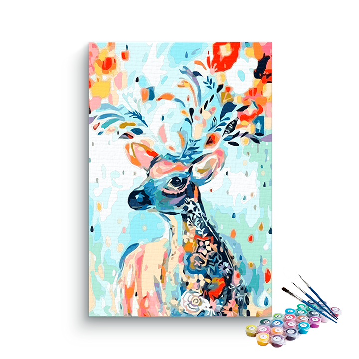 DIY Painting Kit -Deer Portrait Paint by Number Kit