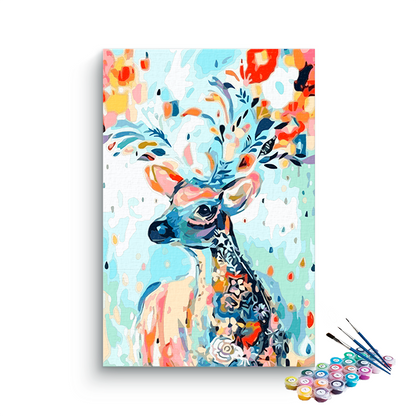 DIY Painting Kit -Deer Portrait Paint by Number Kit