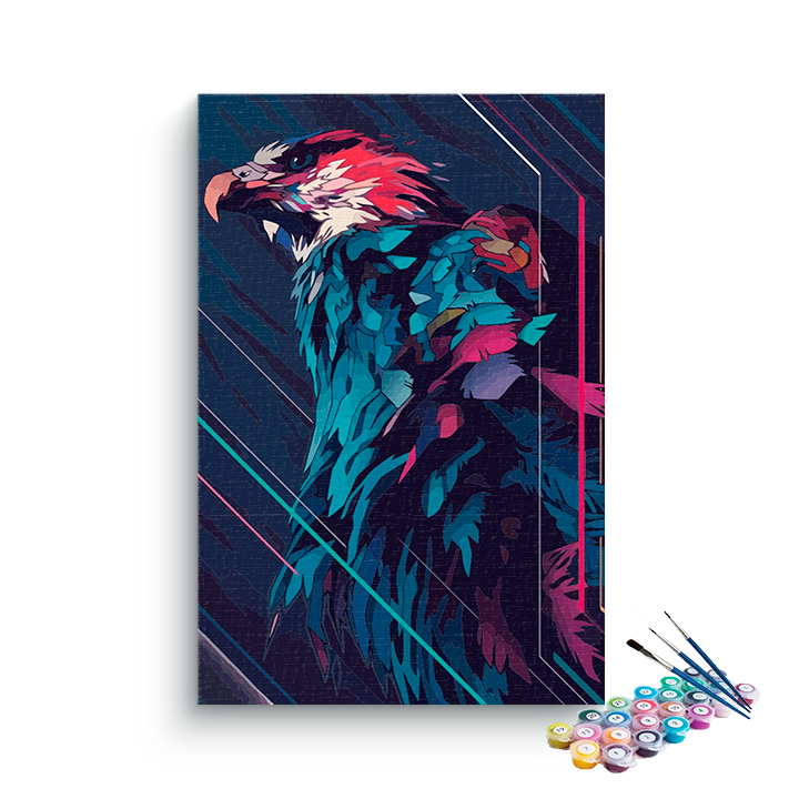 DIY Painting Kit -Vibrant Eagle Paint by Numbers Kit