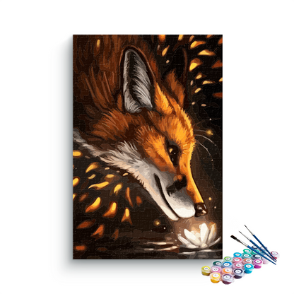 DIY Painting Kit -Enchanting Fox Portrait Paint by Numbers Kit