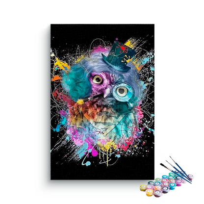 DIY Painting Kit -Quirky Owl Paint by Numbers Kit