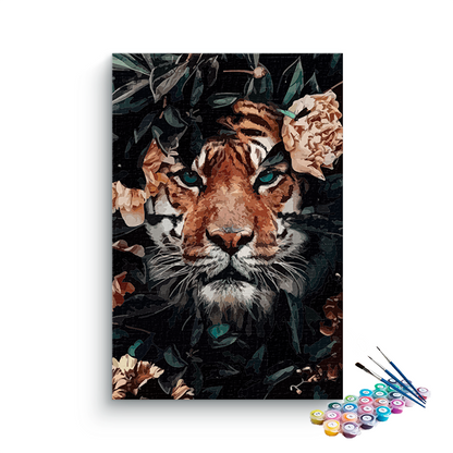 DIY Painting Kit -Tiger in the Foliage Paint by Numbers Kit