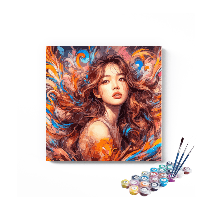 DIY Painting Kit -Vibrant Beauty Paint by Numbers Kit