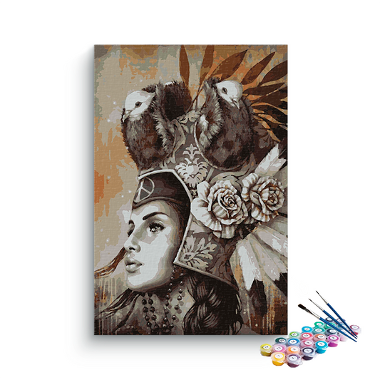 Sophie Wilkins Lion and Sheep paint by numbers