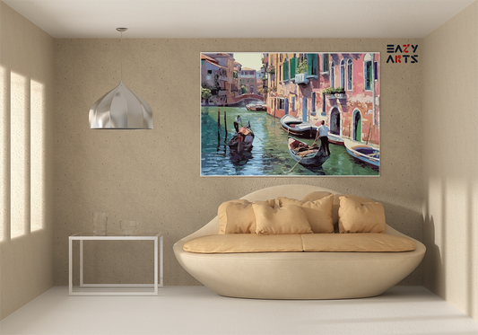 DIY Paint by numbers kit - Venetian Gondola Ride Paint by Numbers Kit