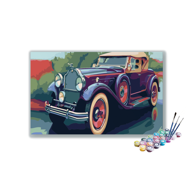 DIY Painting Kit -Classic Luxury Convertible Paint by Numbers Kit