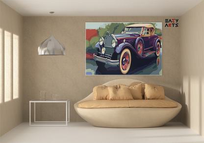 DIY Paint by numbers kit - Classic Luxury Convertible Paint by Numbers Kit