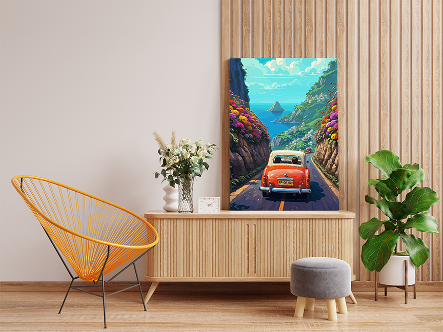 DIY Paint by numbers kit - Scenic Coastal Drive Paint by Numbers Kit