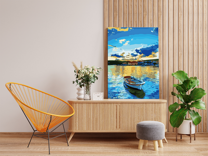 DIY Paint by numbers kit - Serenity at Sunset Paint by Numbers Kit