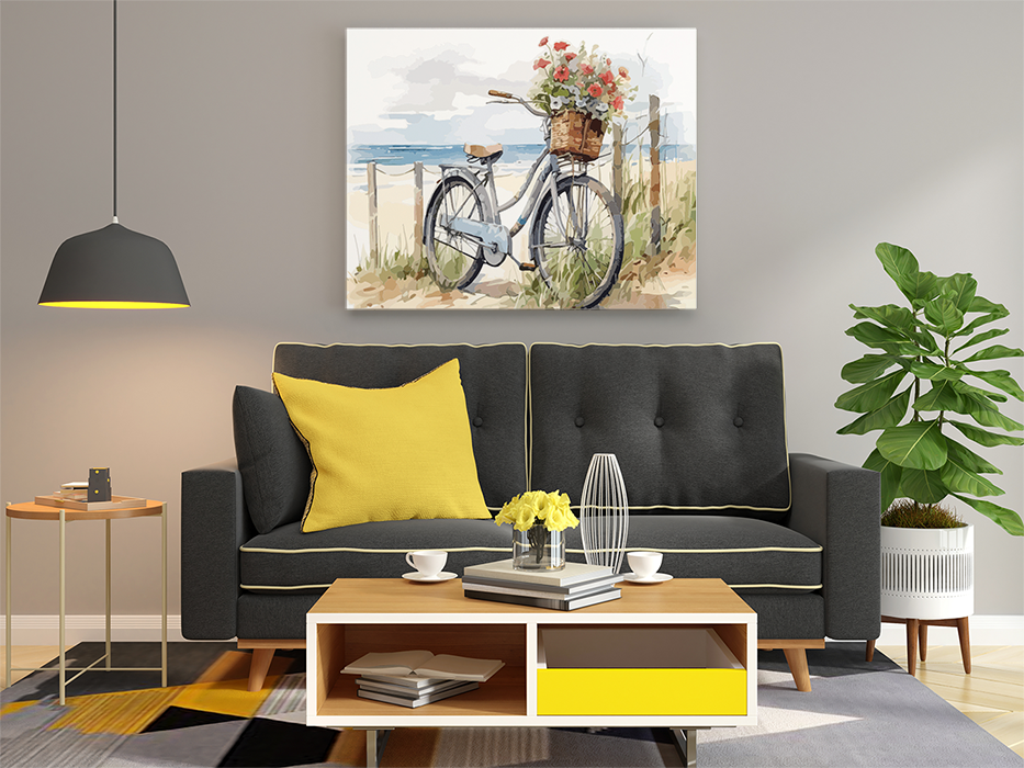 DIY Paint by numbers kit - Coastal Ride Paint by Numbers Kit