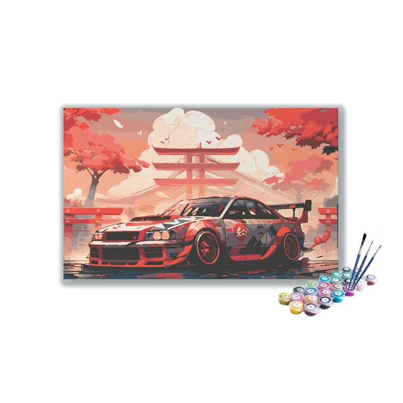 DIY Painting Kit -Tokyo Drift Street Racer Paint by Numbers Kit