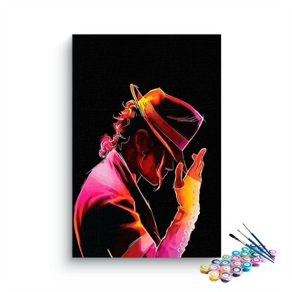 Michael Jackson Posing paint by numbers
