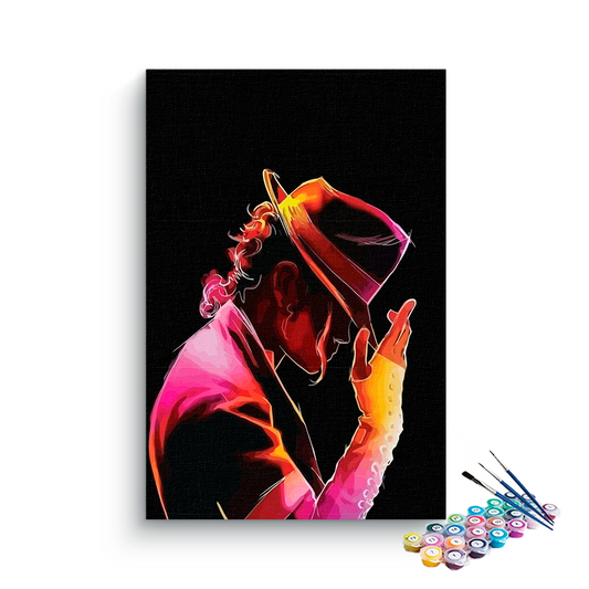 Michael Jackson Posing paint by numbers