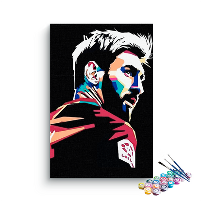 Messi Abstract paint by numbers