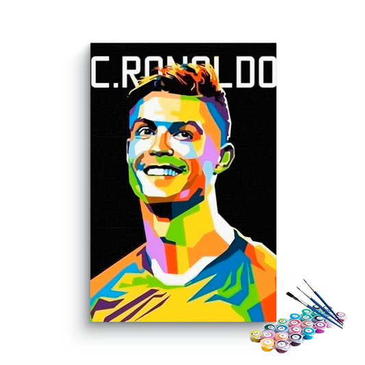 Cristiano Ronaldo Abstract paint by numbers