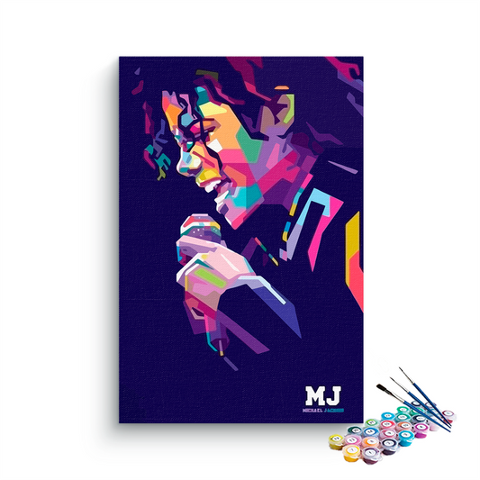 MJ Abstract paint by numbers