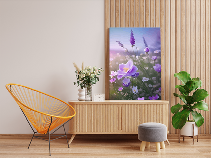 DIY Paint by numbers kit - Lavender Dreams Wildflower Meadow Paint by Numbers Kit