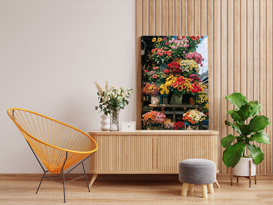 DIY Paint by numbers kit - Market Bloom Flower Stall Paint by Numbers Kit