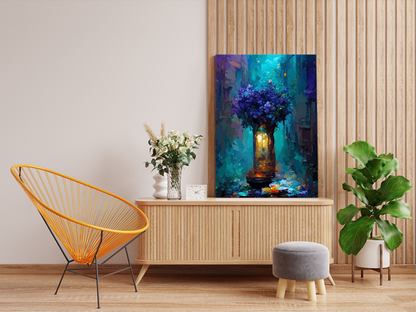 DIY Paint by numbers kit - Midnight Bloom Enchanted Street Paint by Numbers Kit