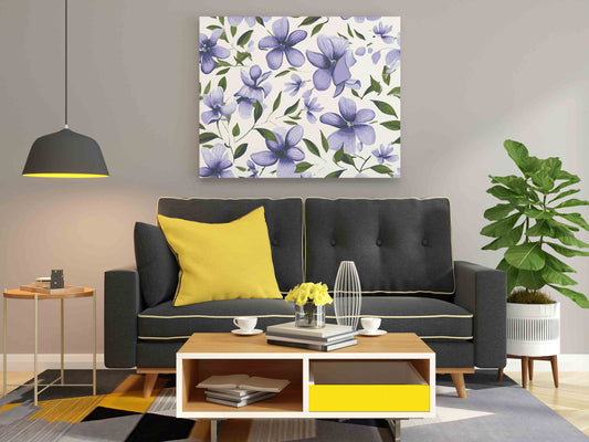 DIY Paint by numbers kit - Elegant Purple Blooms Paint by Numbers Kit