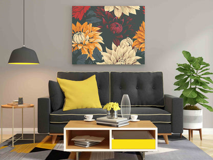 DIY Paint by numbers kit - Vintage Chrysanthemums Paint by Numbers Kit