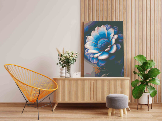 DIY Paint by numbers kit - Mystic Blue Blossom Paint by Numbers Kit