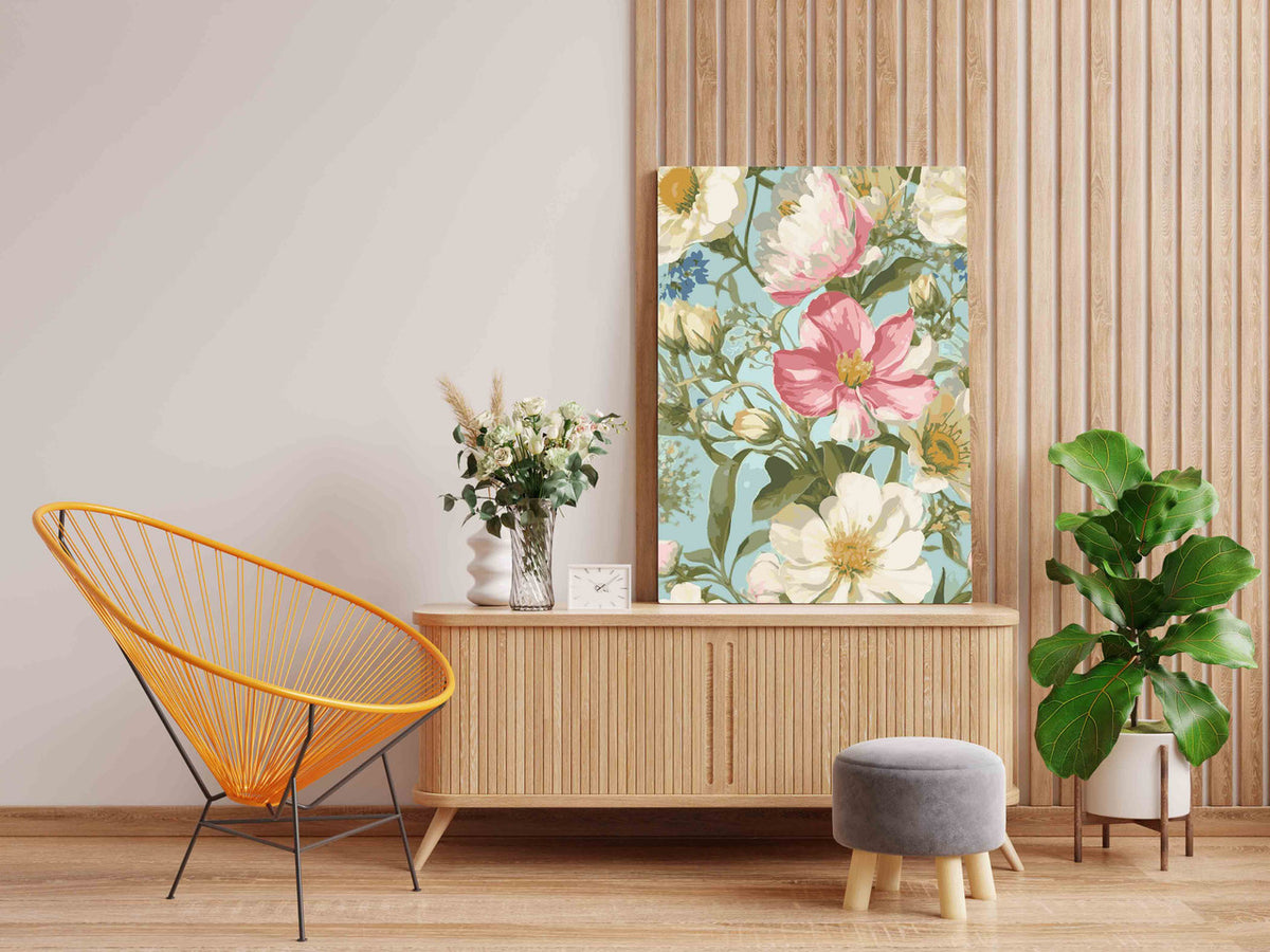 DIY Paint by numbers kit - Blushing Bloom Garden Paint by Numbers Kit