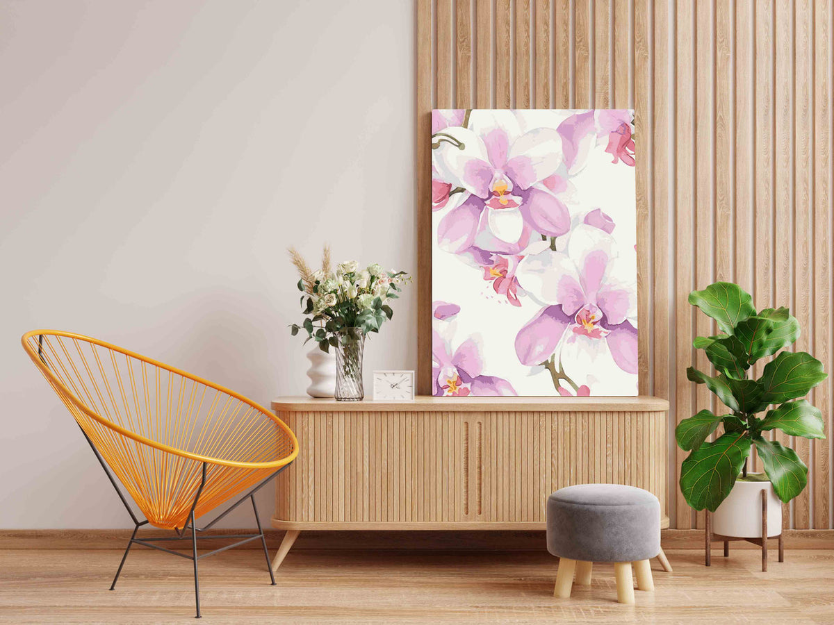 DIY Paint by numbers kit - Elegant Orchid Bloom Paint by Numbers Kit