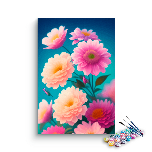 DIY Painting Kit -Dreamy Petals Glow Paint by Numbers Kit