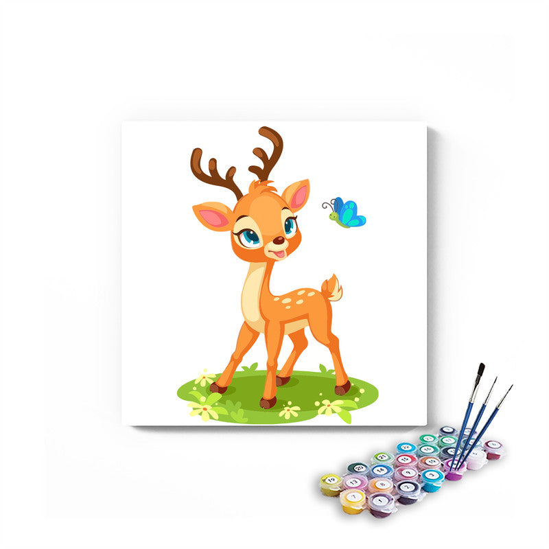 Baby Deer Paint By Numbers kit for kids