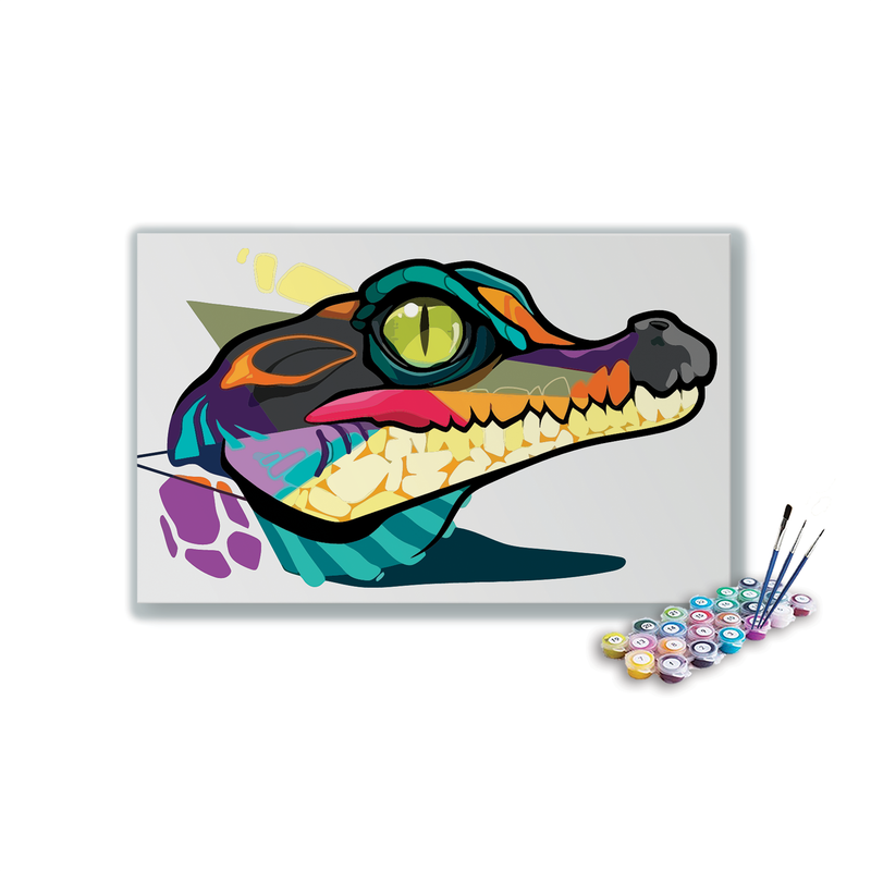 Crocodile Paint By Numbers kit for kids
