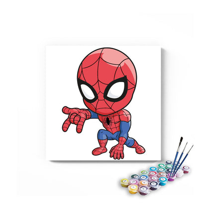 Little Spiderman Paint By Numbers kit for kids