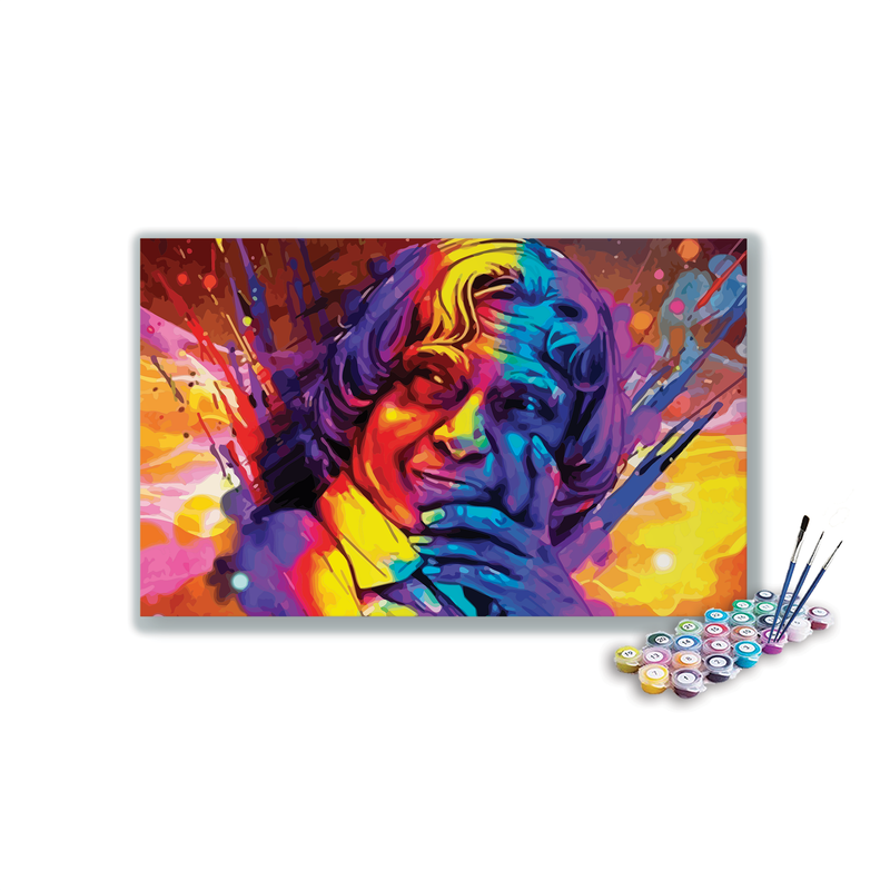 APJ Abdul Kalam paint by numbers