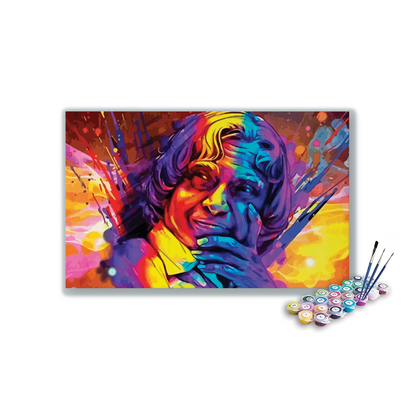 APJ Abdul Kalam paint by numbers