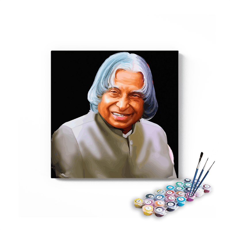 Dr APJ Abdul Kalam Smiling paint by numbers