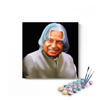 Dr APJ Abdul Kalam Smiling paint by numbers